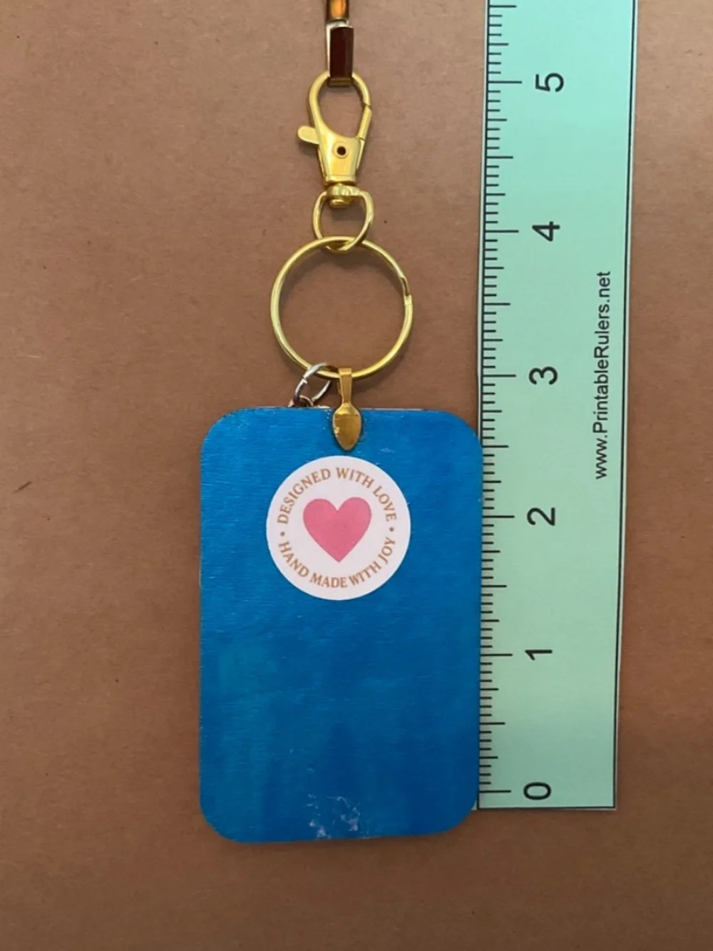 Bichon Frise Patriotic American Flag dog keyring / purse charm handmade by Sally